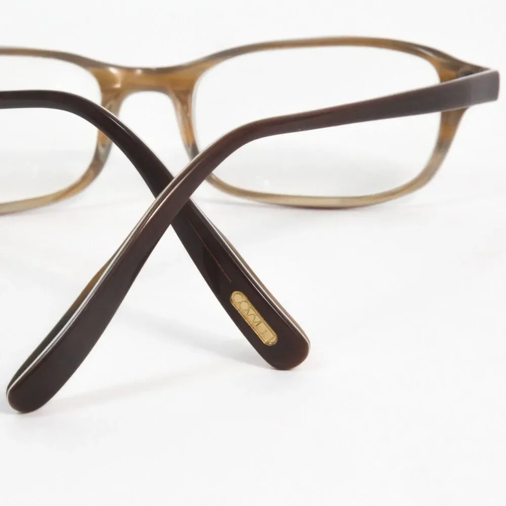 Oliver Peoples Hamilton Eyeglasses Frames Brown Acetate Rectangular 47.5-18-140
